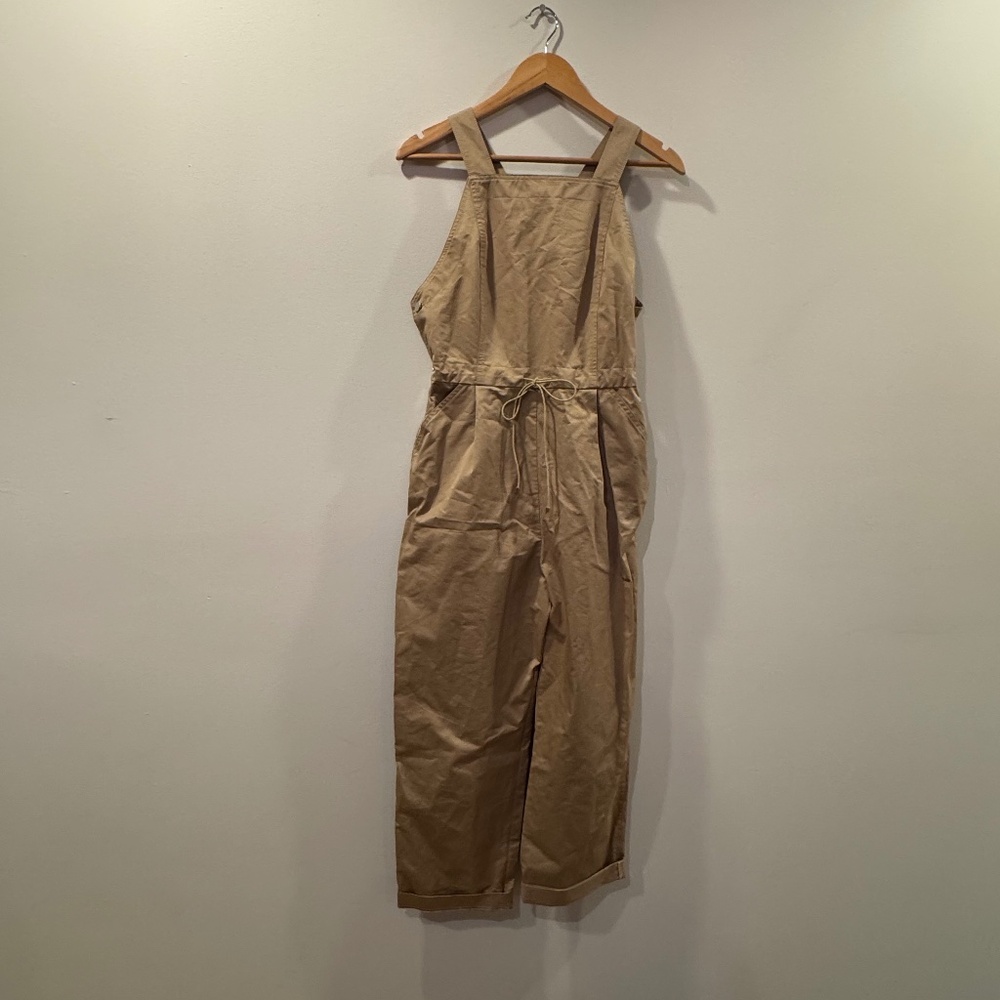 Maje Tan Cotton Overalls / Jumpsuit - Size 3 (US M/L)
